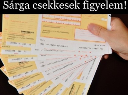 Sárga csekkesek figyelem! Most érkezett a hatósági figyelmeztetés >> mindenkit érint Magyarországon! Nyomatékosan felhívják minden állampolgár figyelmét – itta tájékoztató