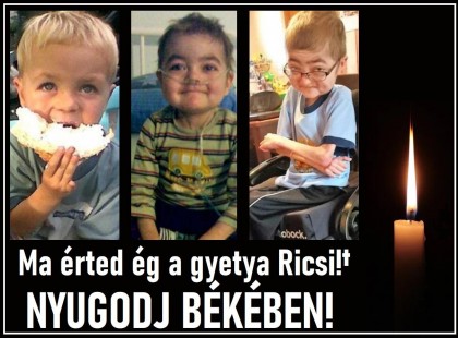 Mély fájdalommal tudatjuk meghalt Farkas Ricsi - ez volt az utolsó kívánsága: