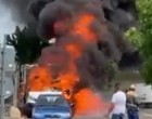 Kigyulladt egy méregdrága BMW az Auchan parkolójában, átterjedt a tűz 4 másik autóra is, miért égnek ki a BMW-k? - videó