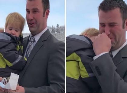 A férfi felesége meghalt, egyedül maradt 7 gyerekükkel. Majd karácsony előtt megcsörrent a telefonja és zokogni kezdett