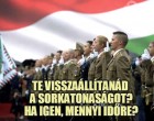 Bejelentette a védelmi miniszter: NAGYON SÚLYOS TÖRVÉNY LÉP ÉLETBE, a kötelező katonai sorszolgálatot érinti 2023. január 1-től!