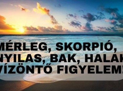 Halak,Nyilas,Mérleg, Bak,Skorpió,Mérleg: Ezeknek a jegyeknek óriási szerencsével kezdődik a július...