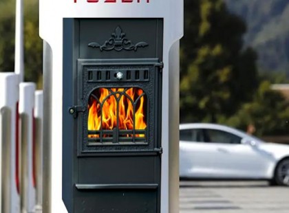 Dízel és benzin mellett, vagy inkább helyett, farakás alapú töltők is megjelennek a MOL kutakon. Fatüzelésű Tesla készül a magyar piacra