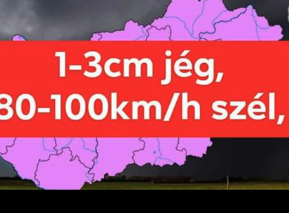Perceken belül 100km/h szélviharral , heves zivatarokkal és jelentős esővel érkezik a hidegfront – Mutatjuk mi várható!
