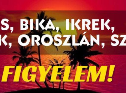 Végre megjött! Kos,Bika,Oroszlán,Rák,Szűz,Ikrek figyelem – itt az aktuális horoszkóp! 2 jegy aggódhat, a többi viszont…