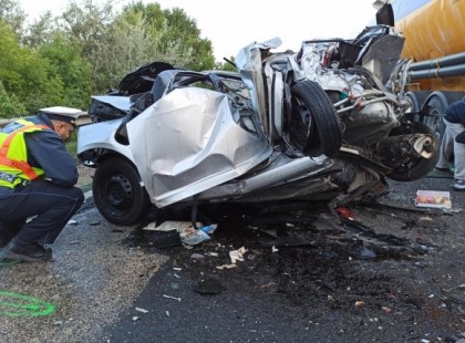 1 PERCE ÉRKEZETT: Súlyos baleset ! Közel 10 km-es a torlódás, a helyszínelés jelenleg is tart, a torlódás közel 10 kilométeres.