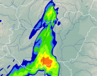 ÓRÁRÓL ÓRÁRA MUTATJUK MIKOR CSAP LE 2 cm-es JÉGRADARABOKKAL, 80 km/órás széllel és durva zivatarral A VIHAR! ITT csap le 17, 18, 19, 20 órakor