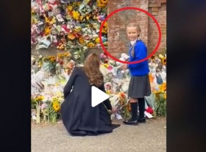 Megható, mit tett Katalin hercegné ezzel a gyászoló kislánnyal: videó is készült róla