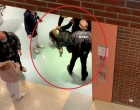 Földhöz vertek egy asszonyt a biztonsági őrök a Corvin Plázában, visított mint egy kismalac - Videó