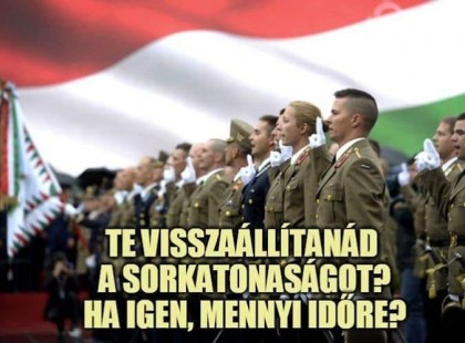 Kötelező katonai sorszolgálat 2023. január 1-től! Bejelentette a védelmi miniszter: NAGYON SÚLYOS TÖRVÉNY LÉP ÉLETBE, a kötelező katonai sorszolgálatot érinti 2023. január 1-től!