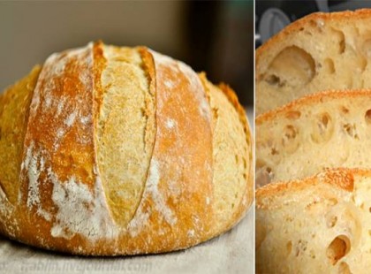 Házi kenyér 5 perc alatt – dagasztás, kelesztés nélkül!