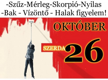 Kos - Bika - Ikrek-Rák-Oroszlán-Szűz-Mérleg-Skorpió-Nyilas-Bak - Vízöntő - Halak figyelem!Hatalmas változást hoz a holnapi nap!Holnapi horoszkóp (SZERDA)