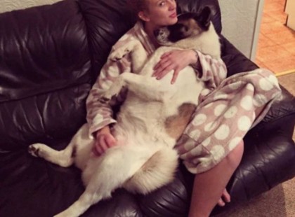 A terhes lány hasát folyamatosan ugatta a kutyája. Először nem értették, de aztán döbbenetes dolog történt