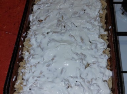 Rakott nokedli, nagyon egyszerű elkészíteni, olcsó és istenien finom