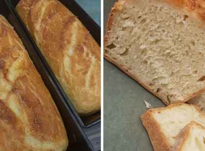 Kisültek a friss kenyerek, nagyon jól sikerültek!Bámulatos lett, ezt a receptet érdemes elmenteni