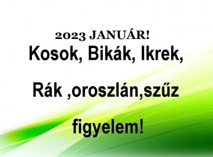 Megérkezett a nagy 2023-as januári horoszkóp:Kosok, Bikák, Ikrek,Rák ,oroszlán,szűz figyelem!