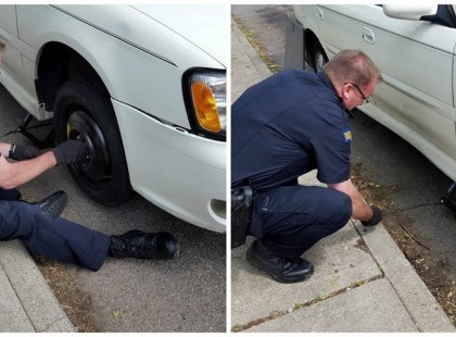 Apum Vasárnap délután defektet kapott az M0-on