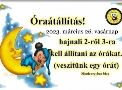 Óraátállítás 2023 – ekkor lesz idén- ne feledkezz meg róla!VIGYÁZZ, MERT VÁLTOZÁS JÖTT!!!!Itt vannak a részletek