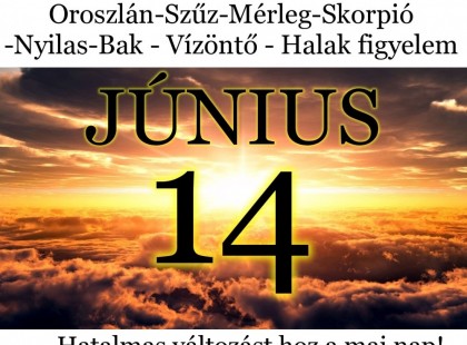 Kos - Bika - Ikrek-Rák-Oroszlán-Szűz-Mérleg-Skorpió-Nyilas-Bak - Vízöntő - Halak figyelem!Hatalmas változást hoz a mai nap!Mai horoszkóp (SZERDA)