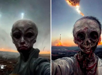 A mesterséges intelligenciától megkérdezték, hogy milyen lesz az “utolsó selfie a Földön”, erre generált 12 ijesztő fotót
