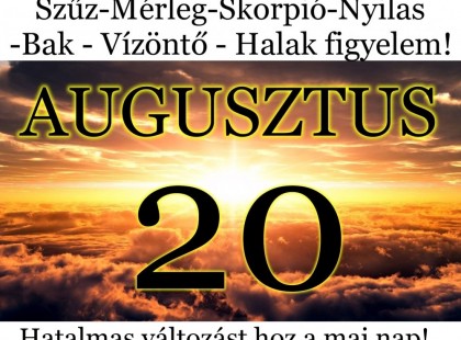 Kos - Bika - Ikrek-Rák-Oroszlán-Szűz-Mérleg-Skorpió-Nyilas-Bak - Vízöntő - Halak figyelem!Hatalmas változást hoz a mai nap!Mai horoszkóp (VASÁRNAP)