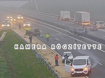 Halálos baleset az autópályán! Közel 5 km-es a torlódás.....,1 óra az átjutási idő.