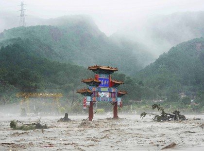 Víz alá került Peking - videó