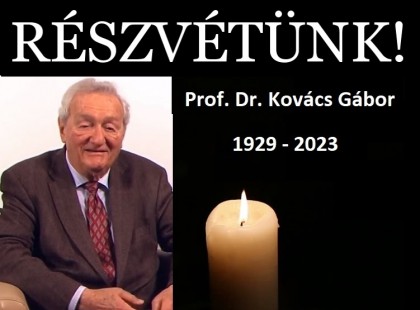 Meghalt Prof.Dr. Kovács Gábor