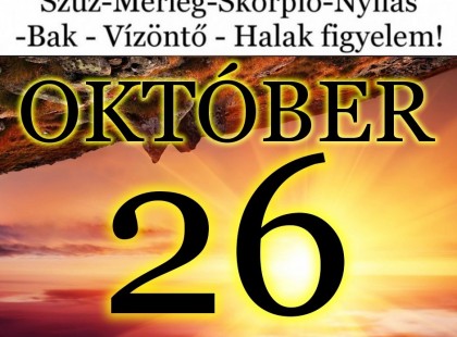 Meglepő változást hoz a mai nap! Kos - Bika - Ikrek-Rák-Oroszlán-Szűz-Mérleg-Skorpió-Nyilas-Bak - Vízöntő - Halak figyelem!Hatalmas változást hoz a mai nap!Mai horoszkóp (CSÜTÖRTÖK)