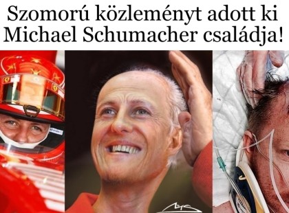 Szomorú közleményt adott ki Michael Schumacher családja