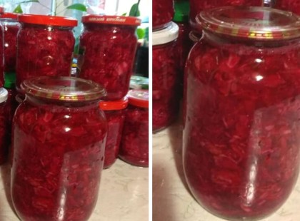 Céklás káposztás csalamádé télire, gyönyörű a színe és finom ropogós marad