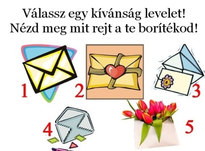 Válassz egy levet és tudd meg mi fog történni veled hamarosan!