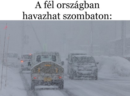 A fél országban havazhat szombaton: Szakad a hó Magyarország EZEN területén -
