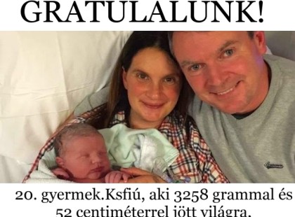 Pár perccel ezelőtt megtörtént maga a CSODA: Megszületett Zsuzsanna 20. gyermeke, egészséges kisfiúnak adott életet!! Figyeljék a piciről és a nagy családról készült képeket, nem mindennapi!! FOTÓK: