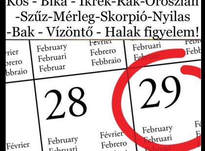A MAI szökőévnapja egy nagy zsák pénzt hoz ennek a 5 csillagjegynek!
