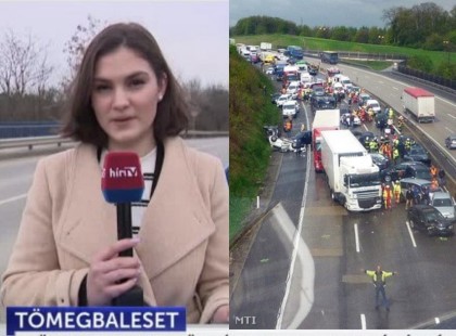 Halálos baleset az autópályán! Közel 5 km-es a torlódás.....,1 óra az átjutási idő.