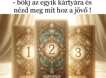 Három lapos cigánykártya jóslás HÉTVÉGÉRE - bökj az egyik kártyára és nézd meg mit hoz a jövő