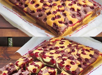 Meggyes lepény villámgyorsan - pikkpakk készen van és mehet is a sütőbe