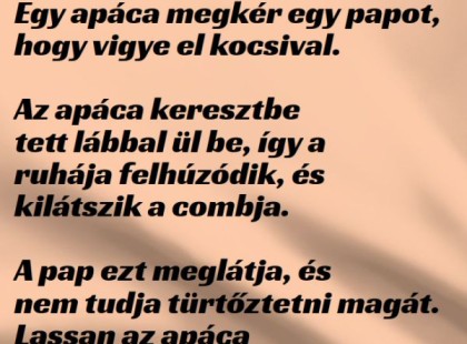 VICC: Egy apáca megkér egy papot, hogy vigye el kocsival
