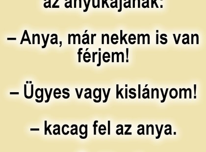 VICC: Az ötéves Juci dicsekszik az anyjának