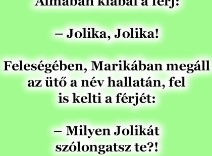 Álmában kiabál a férj