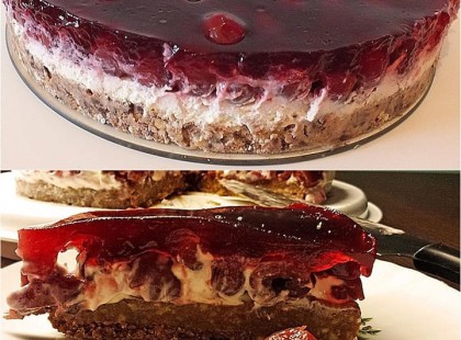 Sütés nélküli torta meggyel - ez a valaha volt legegyszerűbb süti recept!