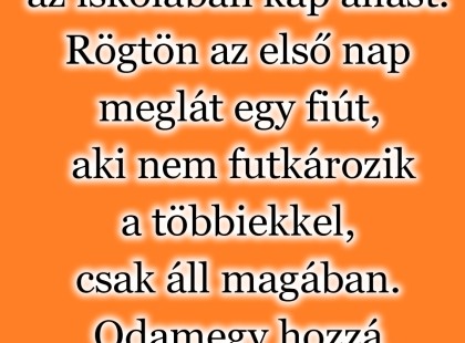 Szőke pszichológusnő az iskolában kap állást. Rögtön az első nap meglát egy fiút