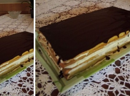 Mézes krémes… Szeletelésre várva!