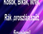 Kosok, Bikák, Ikrek,Rák ,oroszlán,szűz figyelem!Mai horoszkóp május 22-szerda