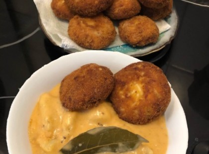 Krumplifőzelék tojásfasírttal -olcsó és finom