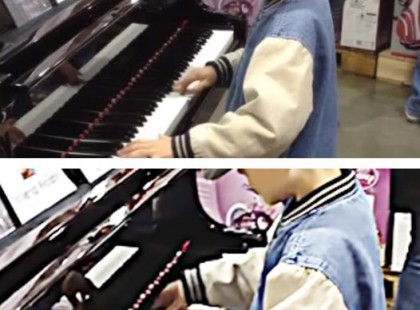 A kisfiú a zongorához lép...az elején mindenki nevet rajta. Aztán mindenkinek leesik az álla... ?