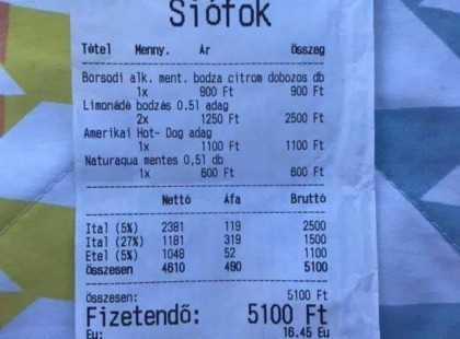 Hétvégén Siófokon jártunk, de ezt a kis 