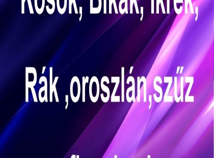 Bikák,Kosok, Ikrek,Rák ,oroszlán,szűz figyelem!mai horoszkóp -szombat