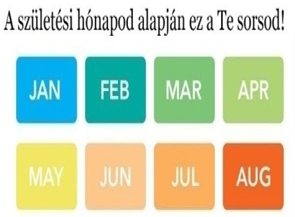 Karma-táblázat:A születési hónapod alapján ez a Te sorsod!